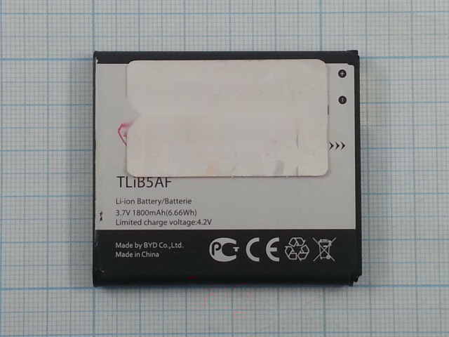 АКБ для Alcatel OT-5036D / 997 / 5035(x’POP) / МТС 975 Pop C5 (TLIB5AF / CAB1800007C1) (тех.упак), ориг