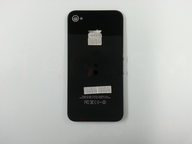 Задняя крышка для iPhone 4 (черный), ААА
