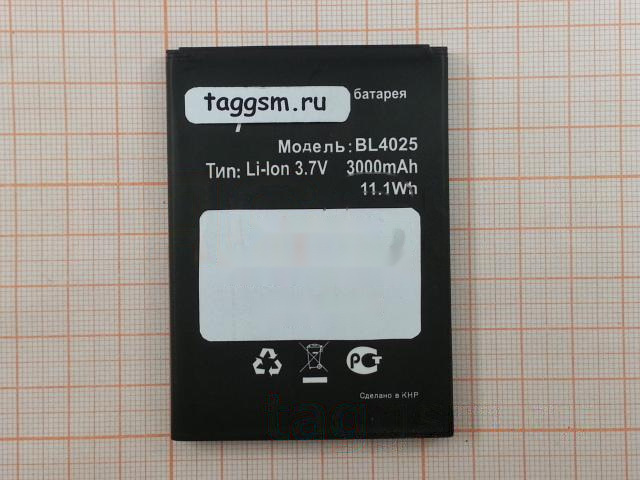 АКБ для FLY IQ4411 Quad Energie 2 (BL4025) (тех.упак), ориг