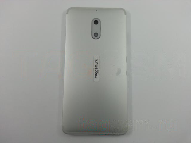Задняя крышка для Nokia 6 (серебро)