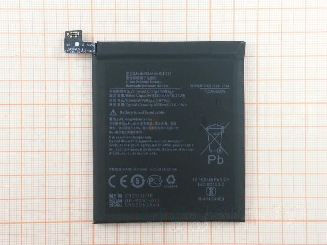 АКБ для OnePlus 8 (BLP761) (в коробке), TN+