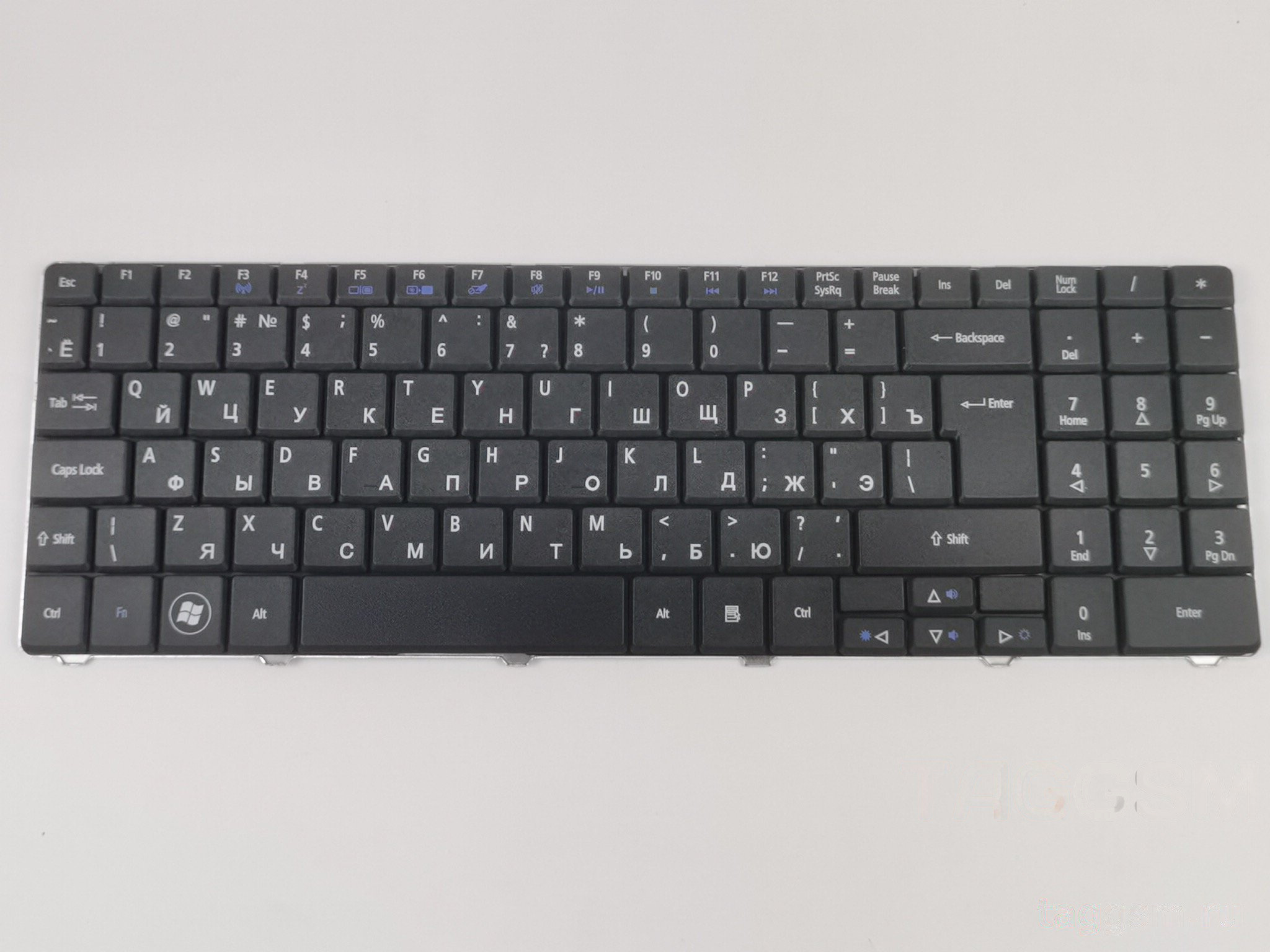 Клавиатура для ноутбука Acer Aspire 5516 / 5517 / 5541 / 5732 / 5732Z / 5732XG / 5734 / 5532 / 5534 / 5334 / eMachines G525 / G420 / G430 / G630 / G630G (вертикальный Enter) (черный)