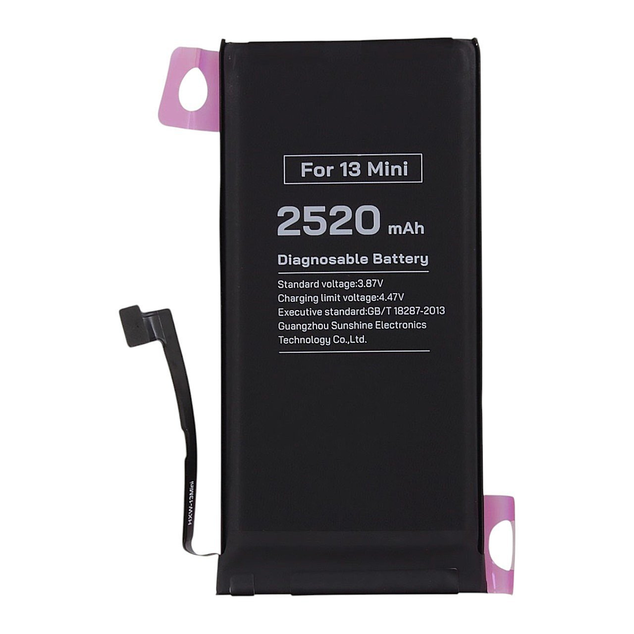 АКБ для iPhone 13 mini, (Diagnosable Battery, без ошибки, повышенной ёмкости), RELIFE