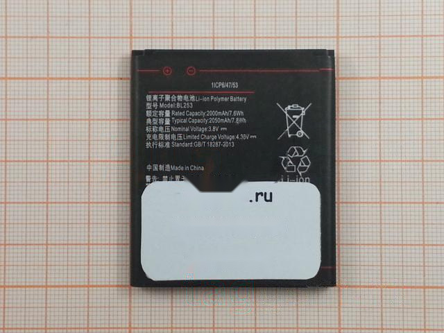 АКБ для Lenovo A1000 / A2010 (BL253) (тех.упак), ориг