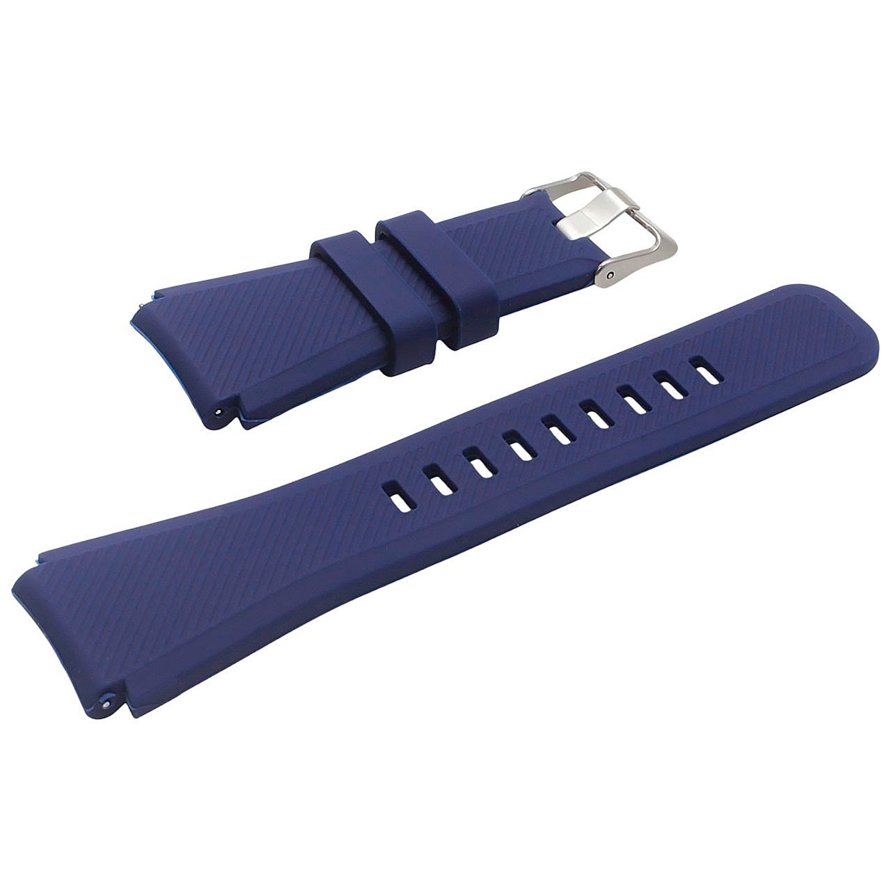 Ремешок для Amazfit / Huawei / Honor / Samsung / Xiaomi 22mm (силикон, темно-синий)