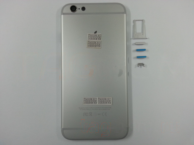Задняя крышка для iPhone 6 (серебро)