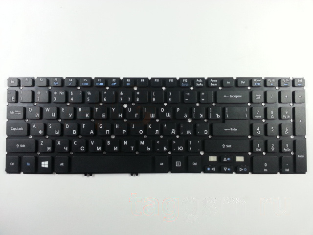 Клавиатура для ноутбука Acer Aspire V5 / V5-571 / V5-531 / V5-531G / V5-551 / V5-551G / V5-571G / V5-571P / V5-573G / V5-573A / V7-581 / V7-582 / M3-581 / M3-581TG (черный)